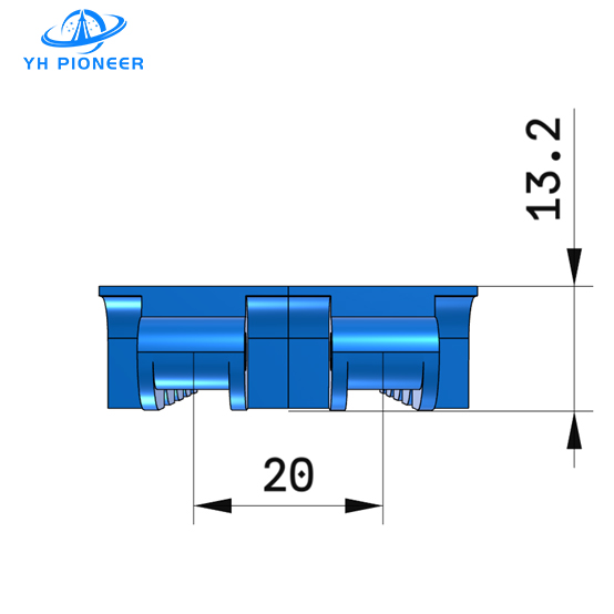 Double Row Conveyor Chain Plate Corrosion Resistance With Stainless Steel Axles