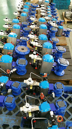 air control double action or single action rack and pinion pneumatic rotary actuator