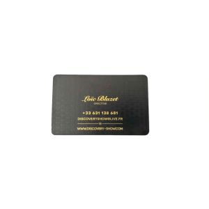Deep Etching Logo Metal Membership Card With Debossed Texture