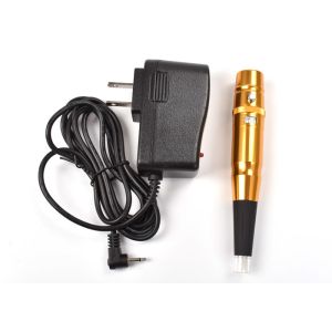 Golden PMU Eyebrow Lips Permanent Makeup Machine Kit Aluminum Material