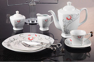 Buy porcelain/tea set （tea pot,sugar pot,creamer pot) at wholesale prices