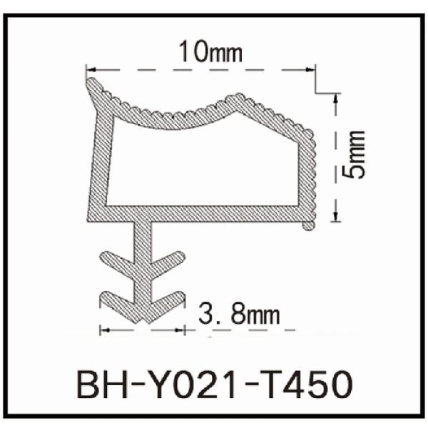 Irregular Shaped Wooden Door Seal Strip PVC Rubber Weather Stipping