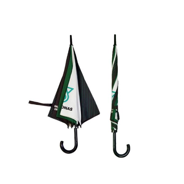 27Inches x8k Black Matt Fiberglass Frame Golf Umbrella Advertising Umbrella Color Stitching Logo Customized