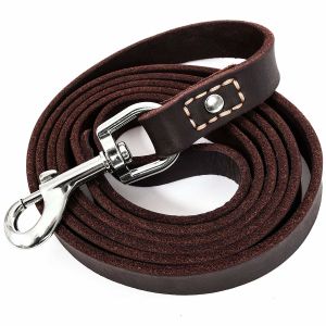 Handmade 6FT Leather Dog Leash Professional Dog Training Equipment
