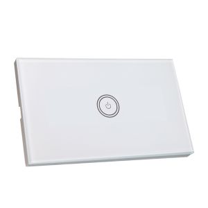 Fireproof ABS Plastic Wireless Wall Switch 1800w Via Android / IOS For Smart