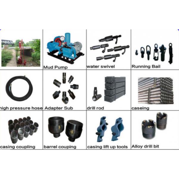 Hydraulic 130m Borehole Drilling Truck 75-90° Drilling Angle