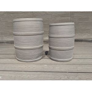 Waterproof And Fireproof Fiber Clay Planter Round Shape