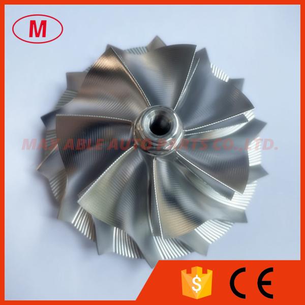 PTE76 76.44/102.40mm 7+7 blades point milling turbocharger milling/aluminum 2618/billet compressor wheel for PTE7685 Sportman CEA GEN2, PTE7675