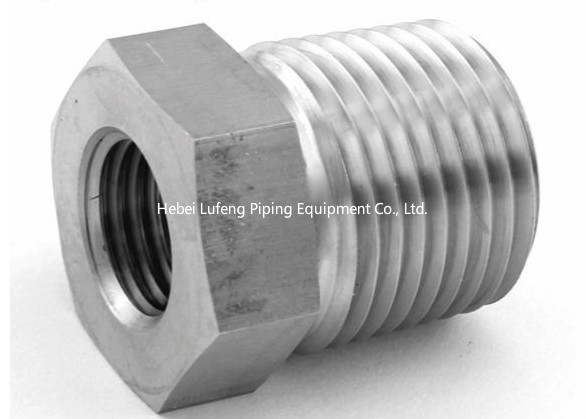 Buy Stainless Steel NPT Thread Forged Tube Fittings 1/2" Male NPT Metric Reducing Bushing at wholesale prices
