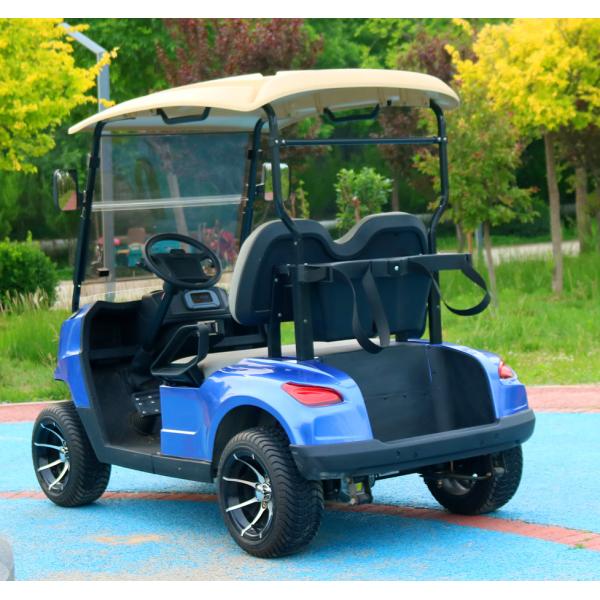 Luxury Rechargeable 2 Seater Golf Cart Lithium Ion Battery Golf Club Cart