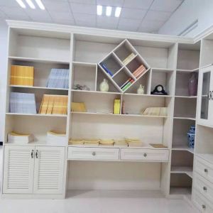 Quality White Aluminium Fabrication Bookshelf Modern Bookshelf With glass for sale