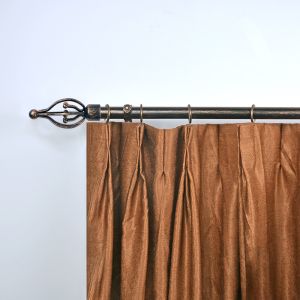25/28mm diameter Metal black multi-beads Customized curtain rods finials single