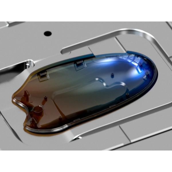 OEM /ODM : Coustom electronic enclosures mold / Transparent Beauty Instrument Upper Housing (1*8) No.24311-B