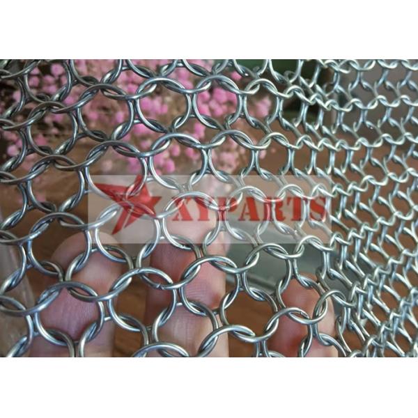 Buy Stainless Steel Welded Chain Mail Ring Curtain For Screen at wholesale prices