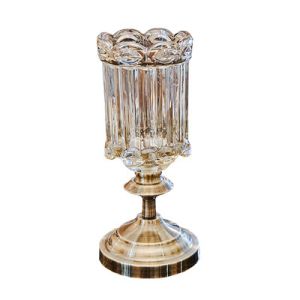 Classical Crystal Glass Transparent Vase Flower Display Glass Vase