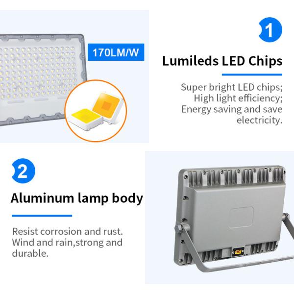 25watt 40watt 60watt 100watt Solar Powered Flood Lights Integrated Outdoor Flood Lamp