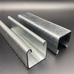 Quality Carbon Steel Plain Unistrut Channel with Teeth for sale