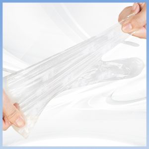 Non Irritating Harmless Transparent PE Disposable Gloves Poly Food Service