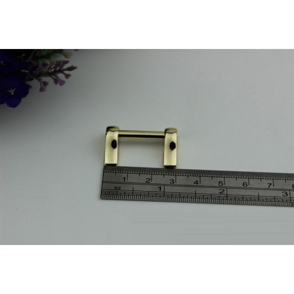 Fashion bag light gold color zinc alloy metal fitting 20 mm arch bridge for purse