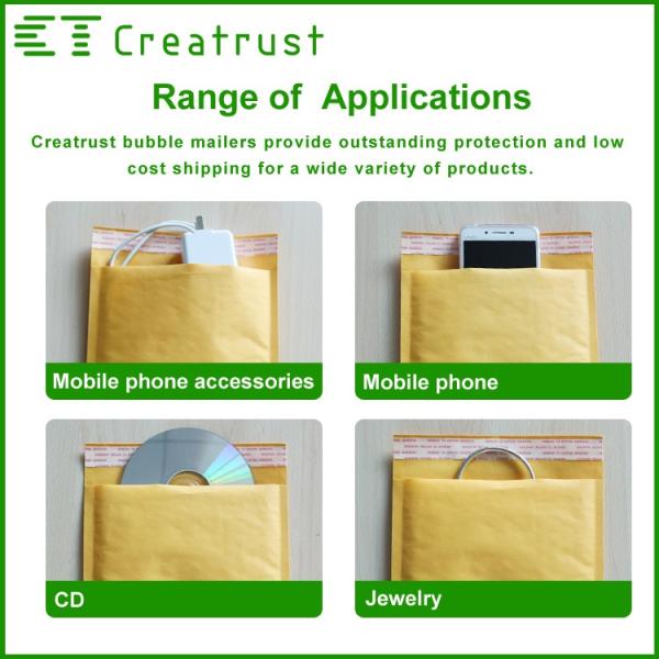 Wholesale Various Size Kraft Envelope Customized Printed Small Bubble Mailers
