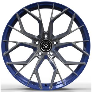 Custom 1Piece Forged Aluminum Alloy Rims BMW 760E 21”Gloss Gun Metal