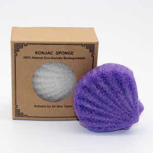 7.8*7.5cm Shell Shape Konjac Sponge