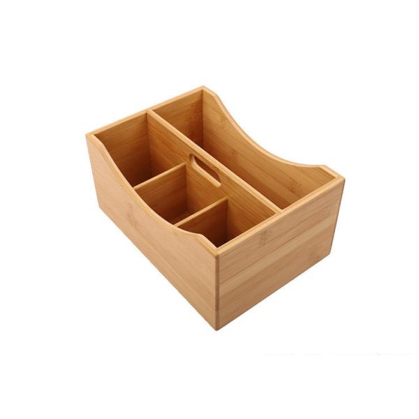 Buy Nature Bamboo Desk Organizer Utensil Holder For Kitchen at wholesale prices