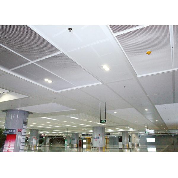 Patterned Modern Metal Aluminium Ceiling Tiles Custom Made Acoustically