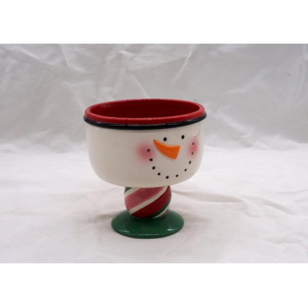 Buy Ceramic Snowman Coffee Mug , Strong Dolomite Christmas Mugs With Feet at wholesale prices