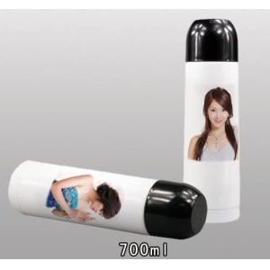 Sublimation 750ML white small thermo jug with pictures print