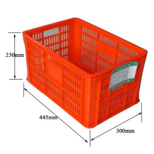 Collapsible Vegetable Stackable Plastic Crate Red Stacking Crates Plastic