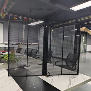 P3.9-7.8 Transparent LED Grille Screen Transparent Curtain Display for