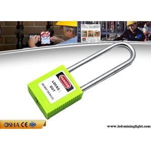 Non - Conductive Steel 76mm Long Shackle Xenoy Safety Lockout Padlocks