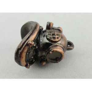 Pewter Stamped, Die Spinning, Injection Scuba Diving Promotional Keychain,