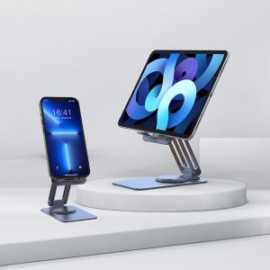 Metal Desktop Cell Phone Stand Holder Foldable Adjustable