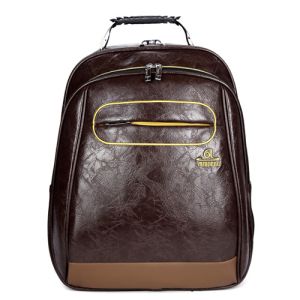 Quality Ergonomically Designed Retro Leather Backpack Washable And Large Capacity for sale