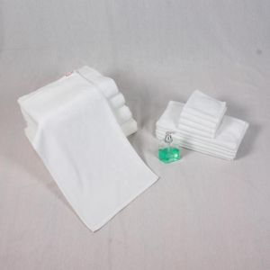 Hotel 100g/Pc White Cotton Face Towel