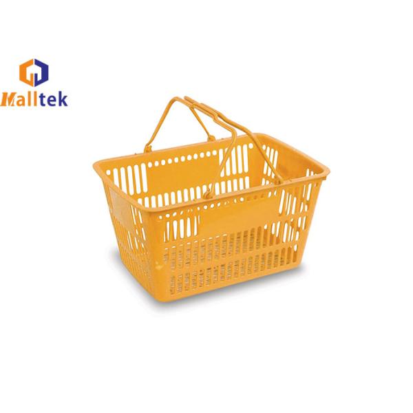 Buy OEM HDPP Plastic Grocery Hand Basket With Two Handles at wholesale prices