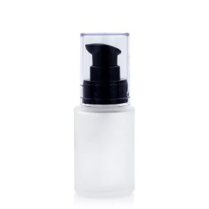 30ml Round Shape Glass Empty Foundation Bottle With Press Pump