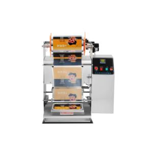 Food manufacturing industry Nitrogen Flushing Packaging Machine boba cup sealing