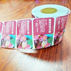 Digital Printing Food Adhesive Labels for Oval Products in High Demand