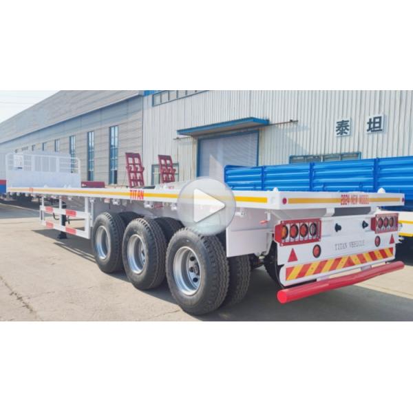 Tri Axle 40 Feet Semi Flatbed Trailers for Sale Near Me