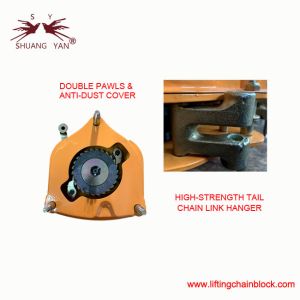 19.6kN Vital Double Ratchet Pawls Manual Chain Block Hoist 2000 kg with G80