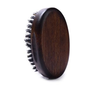 Black Walnut Wood Handle Beard Brush 11.5x6x4cm Boar Bristle