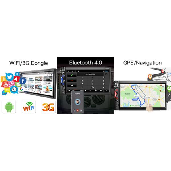 Universal 2 Din Car Android Stereo 2+32G 7 Inch Touch Screen Car Stereo With Gps