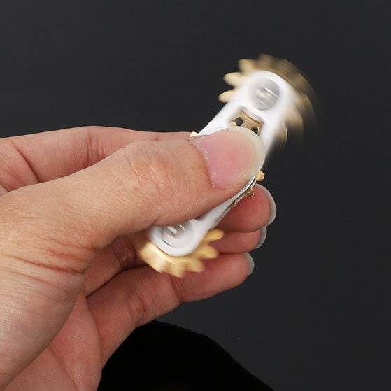 Metal Fingertip Gyroscope Gear Linkage Pure Copper Gyroscope for Adult Decompression