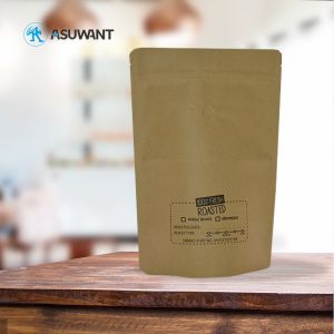 Biodegradable Gravure Printing MOPP 130mic Kraft Paper Bags