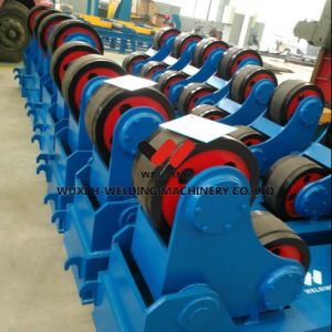 40T Cylinder PU Metal Wheel Self Aligning Welding Rotator For Vessel Pipe Tank