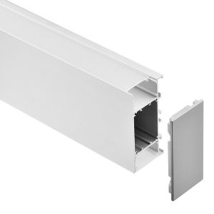 Display Hall Light Aluminium LED Mounting Profile Recessed 42*90mm