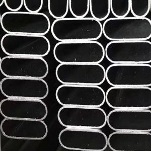Elliptical Black Flat Oval Steel Tube S235JR S275JR For Fluid Building